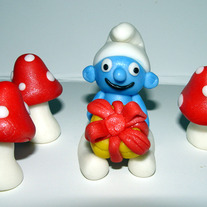 Fondant "SMURF Inspired" Cake Topper