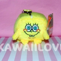 Sponge Bob Tofu Plush with Wrist Lanyard
