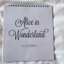 Alice In Wonderland 2012 Calendar