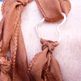 LOVE YOU MORE // silk wrap bracelet _ rust & sterling - Thumbnail 1