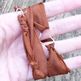 LOVE YOU MORE // silk wrap bracelet _ rust & sterling - Thumbnail 3