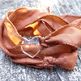 LOVE YOU MORE // silk wrap bracelet _ rust & sterling - Thumbnail 4
