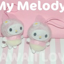 My Melody Plush Phone Charm