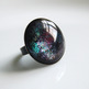 Glitter Cocktail Ring - rainbow black - Thumbnail 1