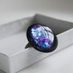 Glitter Cocktail Ring - purple blue black silver - Thumbnail 3