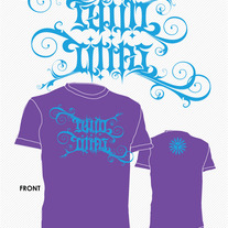 Twin Cities Ambigram RMX • Purple w/Cyan