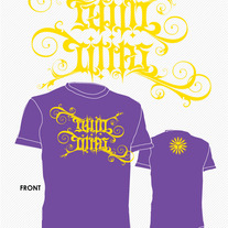 Twin Cities Ambigram RMX • Purple w/Gold