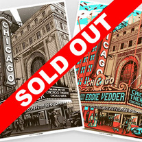 SOLD OUT- EDDIE VEDER Chicago matching number Print Set by Munk One