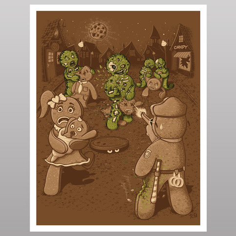 The Walking Bread (print)