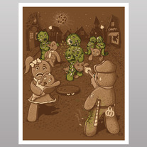 The Walking Bread (print)