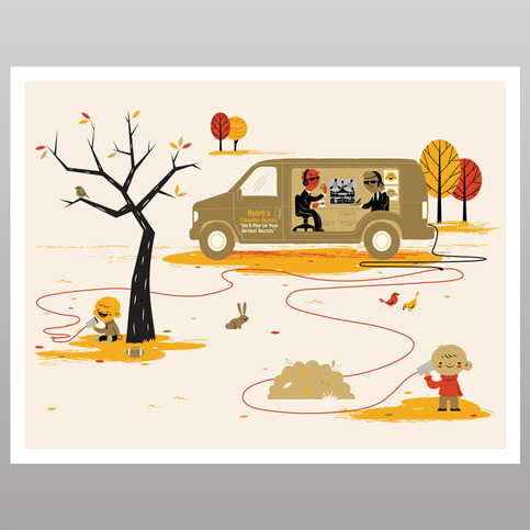 Tin Can Surveillance (print)