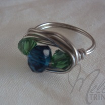 Three Stone- Green and Blue