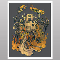 The Robots Come Out At Knight (print)
