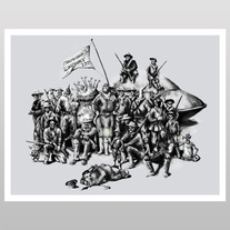 Martian Mounties (print)