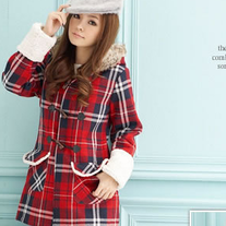 Abrigo Cuadros / Plaid Coat DW499