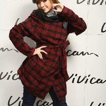 Abrigo Cuadros / Plaid Coat DW503