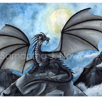 Dark Night 7x10 Fantasy Art Print
