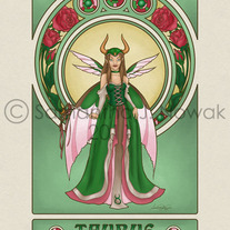 Masquerade Zodiac Taurus 8x10 Unmatted Print