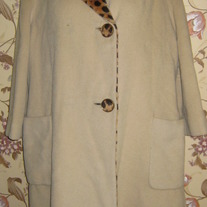 Vintage Leopard Print Coat