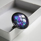 Glitter Cocktail Ring - purple blue green - Thumbnail 1