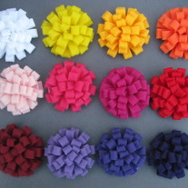 Loopy Felt Flowers
