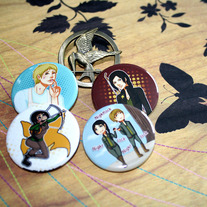 THE HUNGER GAMES SET (4 Buttons)