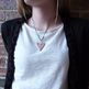 A BEAUTIFUL HEART _ silk cord necklace - Thumbnail 1