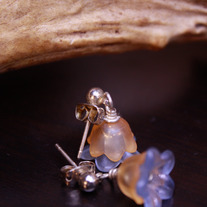 Little Orange and Blue Lucite Drops