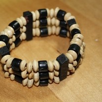 Wooden Bead Stretch Bracelet