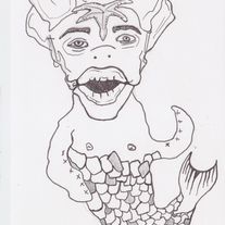 Merle the Mercreature - Original Art Illustration
