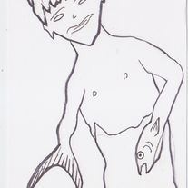 Rodney the Merboy - Original Art Illustration