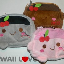 Kawaii Pudding Purse with Lanyard