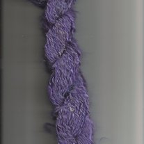 Purple Sage Hand Dyed Hand Spun Mohair Wool Boucle Yarn