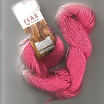 Raspberry Linen Yarn by Fibra Natura for Knit, Weave, Crochet