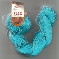 Turquoise Linen Knit, Weave, Crochet Yarn by Fibra Natura