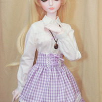 Purple Gingham Skirt
