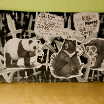 Black Metal Bears Collage