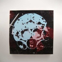 "Moonship" 8x8 Stretched Canvas 