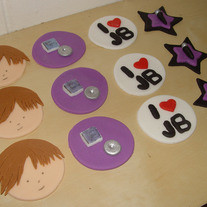 12 Fondant Justin Beiber Themed Cupcake Toppers