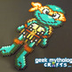 Michelangelo Teenage Mutant Ninja Turtles Chibishou Perler Bead Sprite - Thumbnail 1