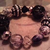 Black Sparkle Stretch Bracelet