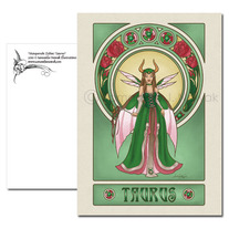 Masquerade Zodiac: Taurus- 5"x7" Postcard