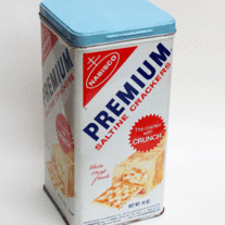 Premium Saltine Crackers Vintage Tin