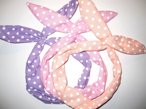 Pastel Polkadot Usamimi Headband