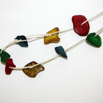 Colorful Coconut & Rope Necklace