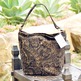 Zippered Hobo - Paisley in Dark Brown Thin Corduroy  - Thumbnail 3