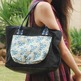 Classic Tote - Blue Clover Leaves  - Thumbnail 1