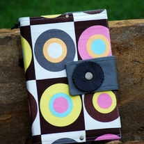 Fabric Covered A5 Journal - Retro Circles