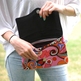 Oversized Clutch - Pink Hippie - Thumbnail 1