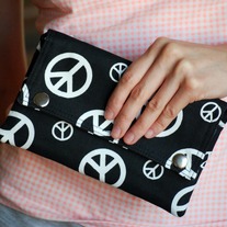 Wallet with Double Snap Closure